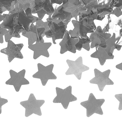 Confetti Cannon Stars Silver 80cm