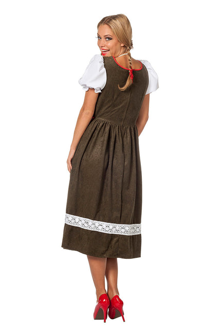 Robe Dirndl Oktoberfest Longue Vert