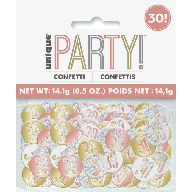 Confetti de table 30 Years Metallic 11cm 14.1gr