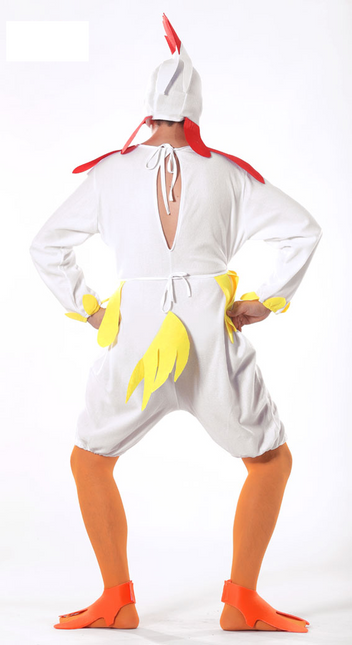 Costume de poulet blanc