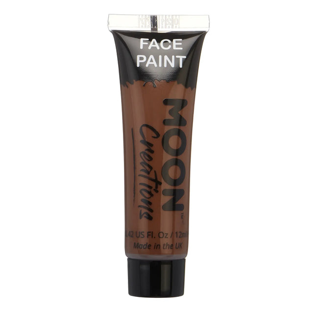 Moon Creations Peinture pour le visage marron 12ml