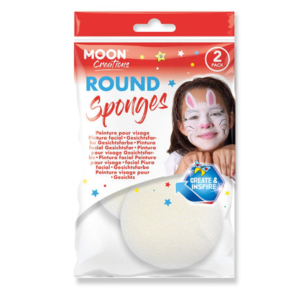 Moon Creations Éponge ronde 2 paquets