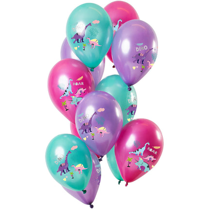 Mélange de ballons dinosaures 30cm 12pcs