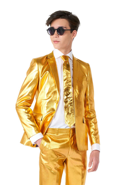 Costume d'or Garçon Ado OppoSuits