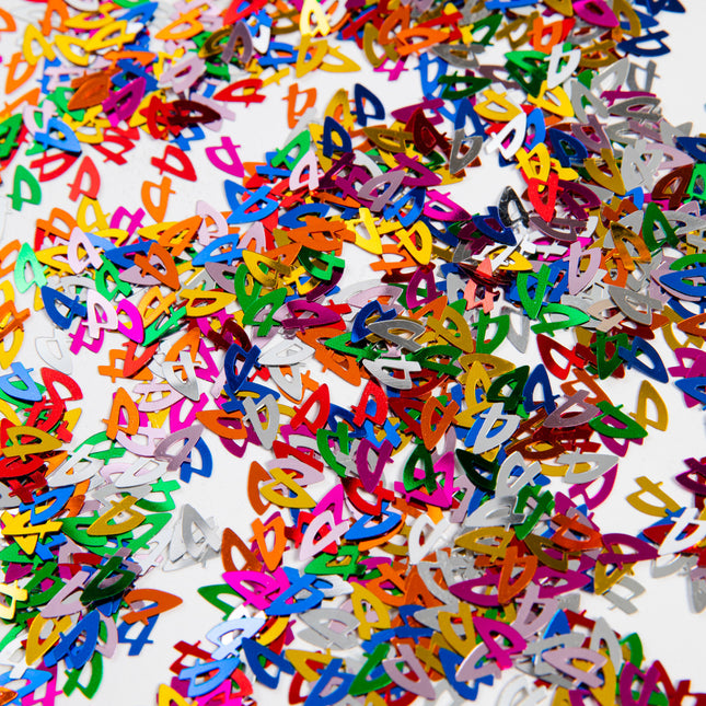 Confettis de table 4 ans colorés