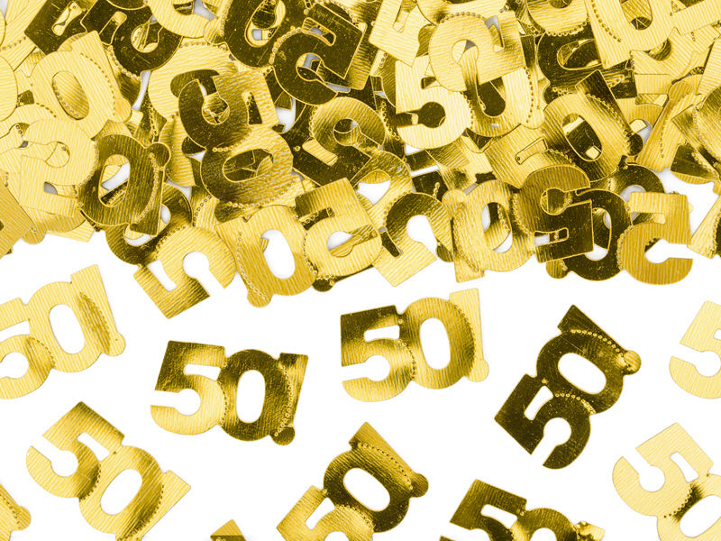 Confetti de table 50 ans d'or