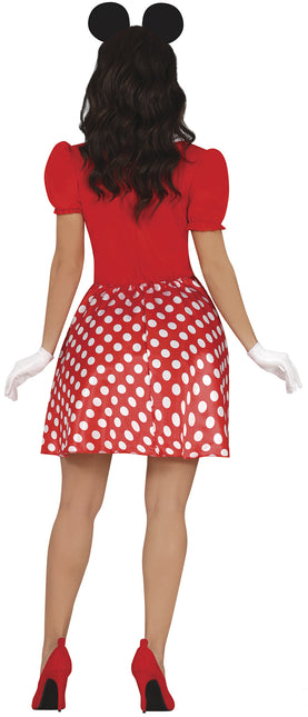 Costume de Minnie Mouse Rouge Blanc Dames