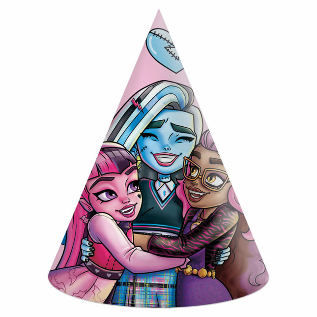 Chapeaux de fête Monster High 6 pièces