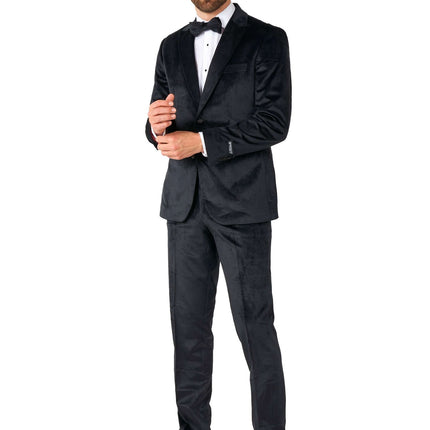 Velours noir Tuxedo Hommes <tc>OppoSuits</tc>