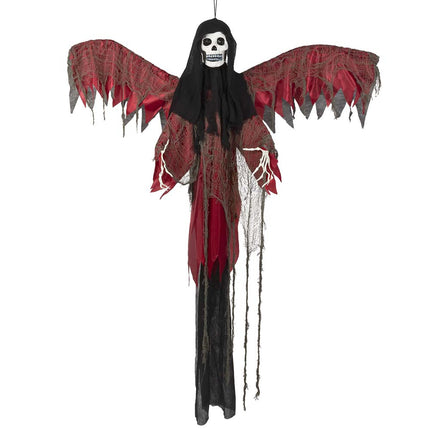 Halloween Squelette volant Rouge 198cm