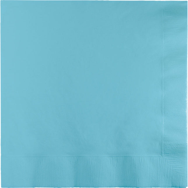 Serviettes de table bleu clair 3 couches 33cm 50pcs