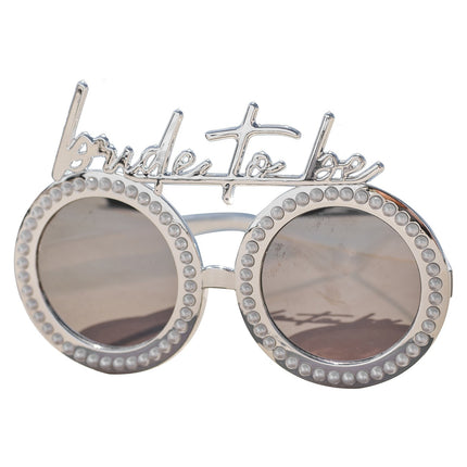 Lunettes argentées Bride To Be Perles