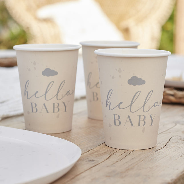 Tasses Hello Baby 266ml 8pcs