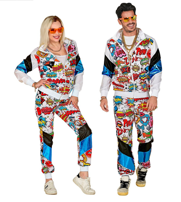 Neon 80S Tracksuit Error Pop Art