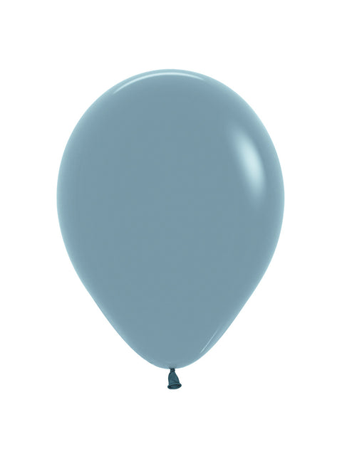 Ballons Pastel Bleu Crépuscule 23cm 50pcs