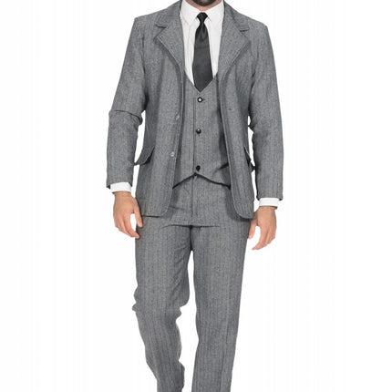 Costume Veste homme des années folles Gris