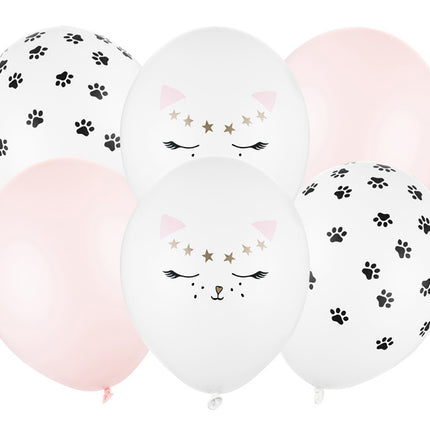 Ballon de chat 30cm 6pcs