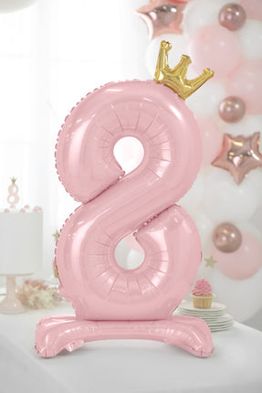 Ballon de baudruche Figure 8 Rose clair Standard Vide 84cm