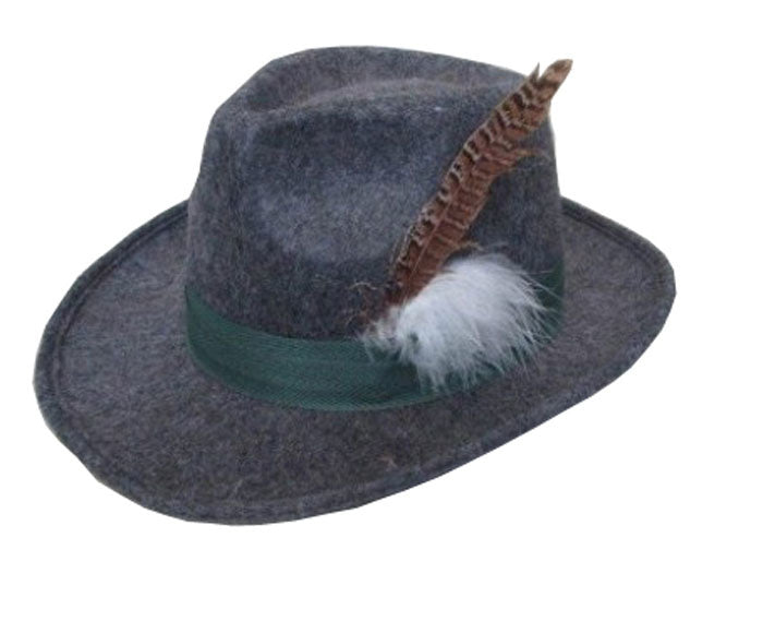 Chapeau Oktoberfest Tiroler Bavaria Gris