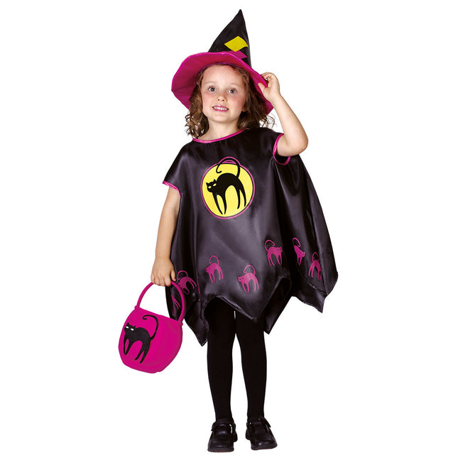 Costume de sorcière d'Halloween Chats Enfant 3/4 ans