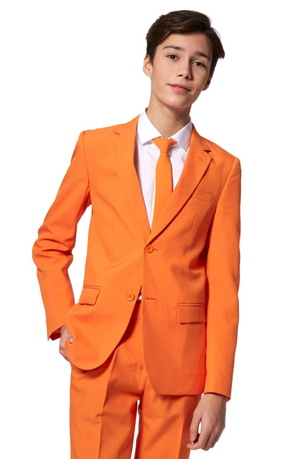 Costume orange Garçon Ado OppoSuits