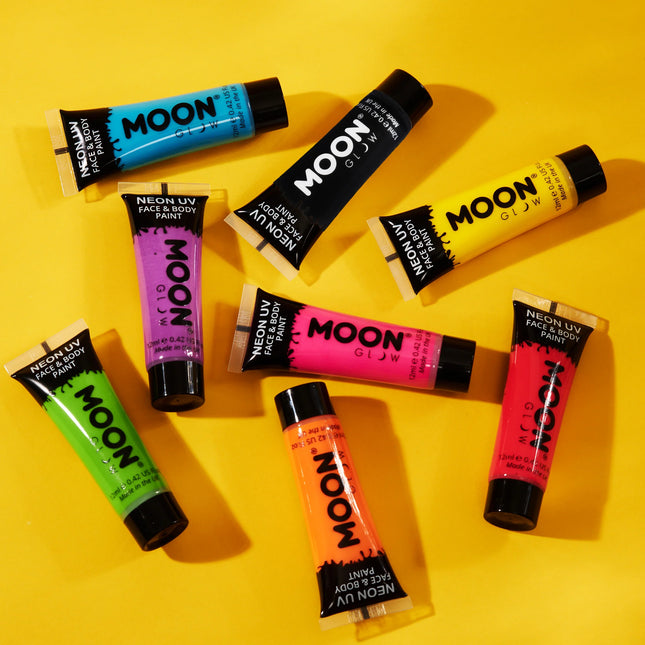 Moon Glow Pastel Neon UV Face Paint Rose Pastel 12ml