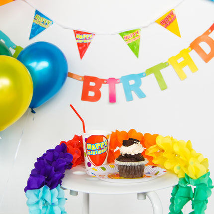 Guirlande de lettres Happy Birthday Party 1.5m