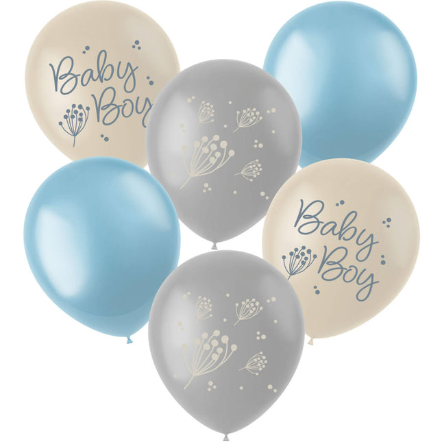 Ballons de naissance Babyboy 33cm 6pcs