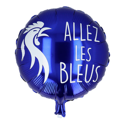 Ballon à l'hélium Allez Les Bleus Double face 45cm