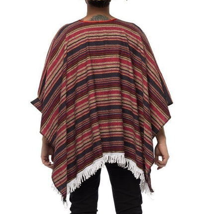 Poncho mexicain tissé