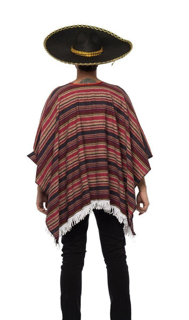 Poncho mexicain tissé