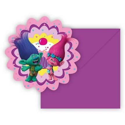 Invitations Trolls 6pcs