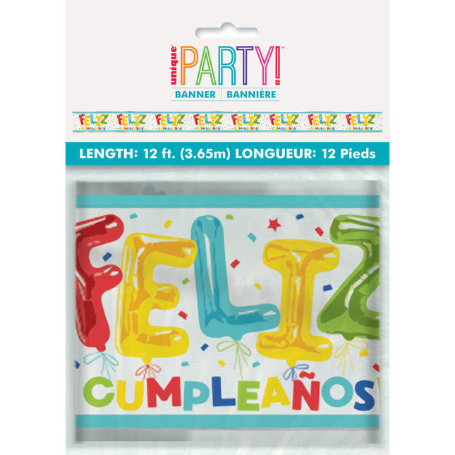 Bannière Feliz Cumpleanos 3.65m