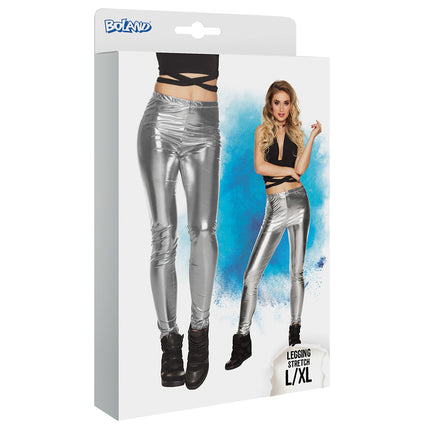 Leggings argent métallisé L-XL