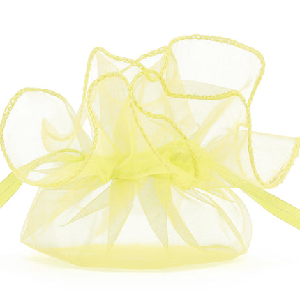 Sacs Organza Jaune clair 26cm 20pcs