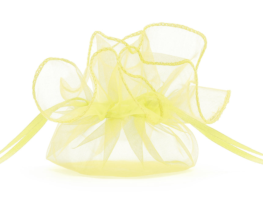 Sacs Organza Jaune clair 26cm 20pcs