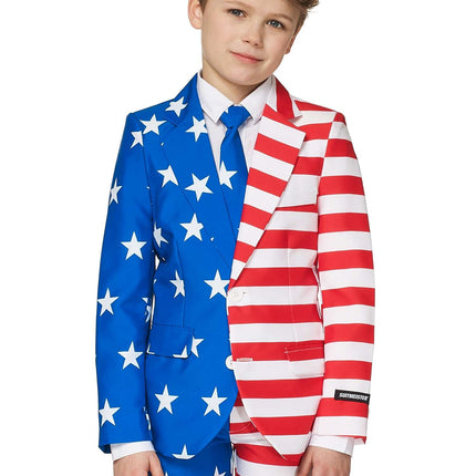 Costume drapeau des USA Garçon Suitmeister