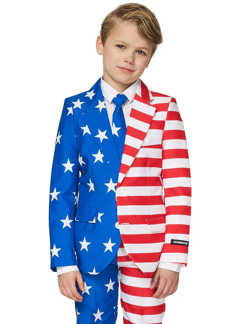 Costume drapeau des USA Garçon Suitmeister