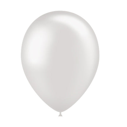 Ballons gris clair métallisés 25cm 10pcs