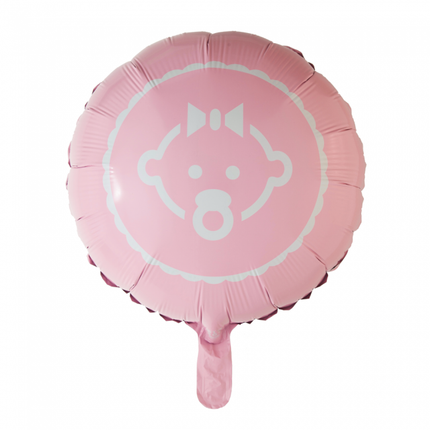 Ballon à l'hélium Baby Girl Light Pink 45cm vide