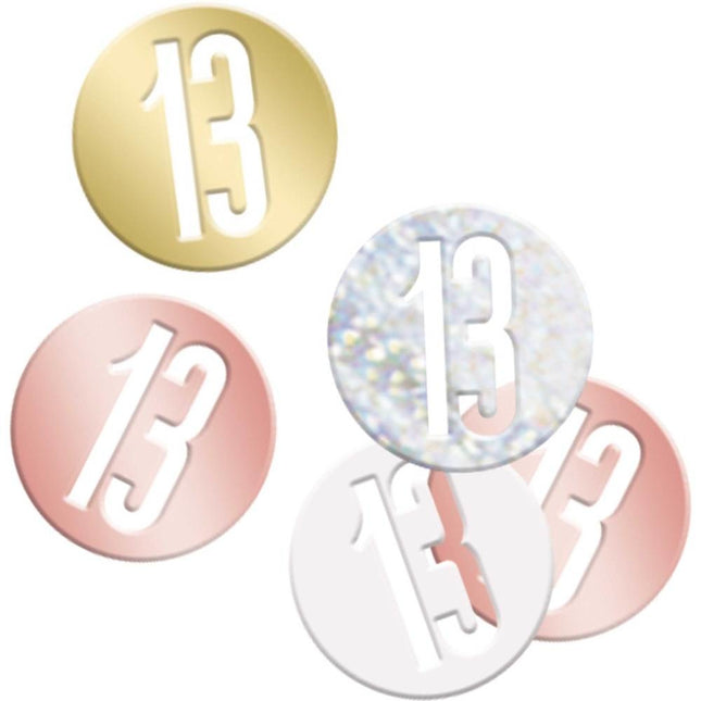 Confetti de table 13 Years Metallic 11cm 114gr