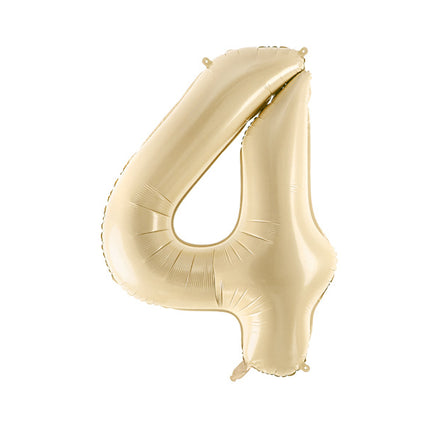 4 Year Figure Balloon Beige Empty 72cm