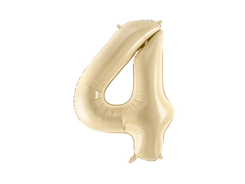 4 Year Figure Balloon Beige Empty 72cm