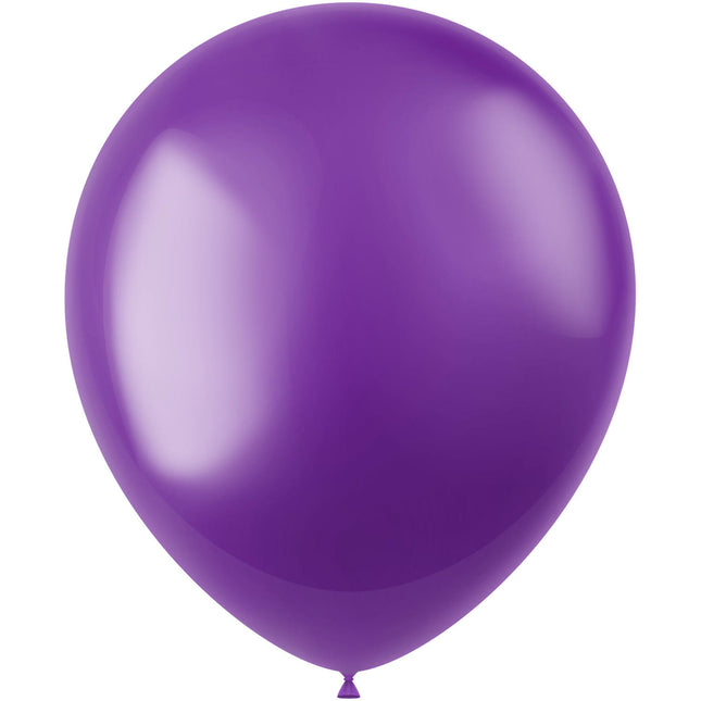 Ballons de baudruche violet métallisé 33cm 50pcs