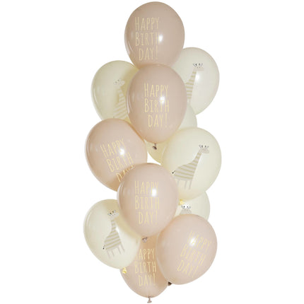 Bon anniversaire Ballons Girafe 33cm 12pcs