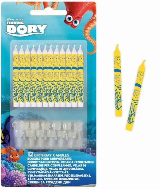 Bougies Finding Dory 9cm 12pcs