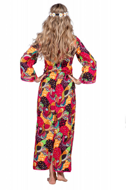 Robe hippie longue colorée