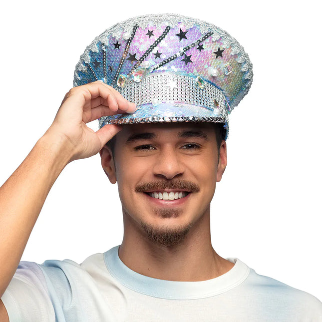 Casquette de festival paillettes