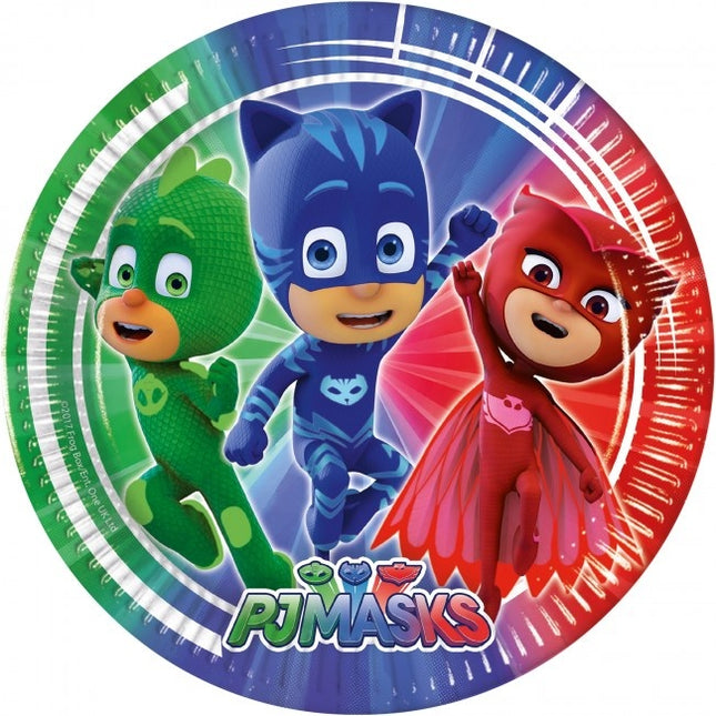 Assiettes Pj Masks 23cm 8pcs