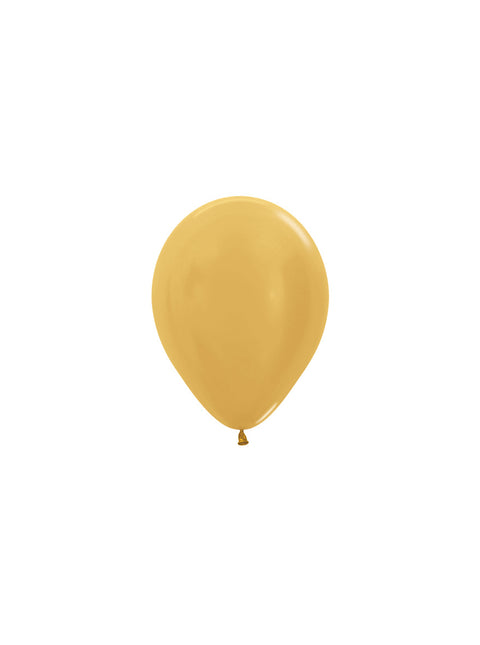 Ballons de baudruche or métallisé 12cm 50pcs